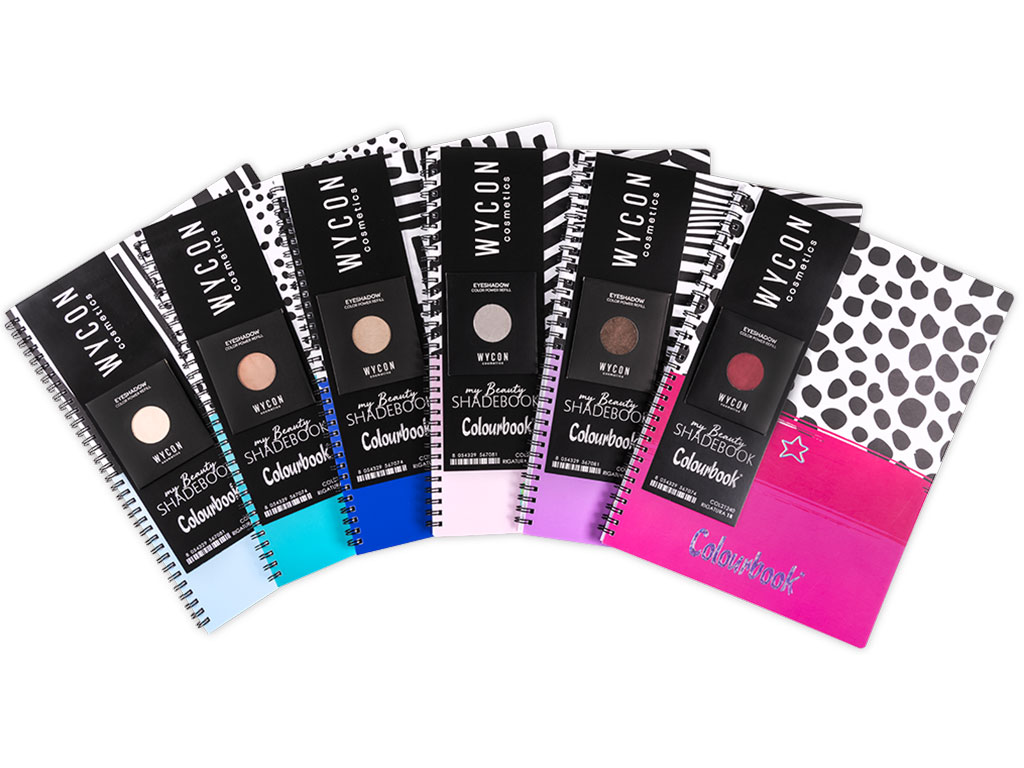 Quaderno-A4-spiralato-My-Beauty-Shadebook Assortimento quaderni A4 con spirale Wycon Cosmetics