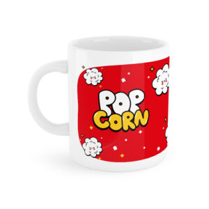 My Mug PopCorn Tazza My Mug PopCorn con fantasia a tema su sfondo rosso