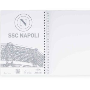 Risguardia quaderno a spirale A5 a quadretti SSC Napoli