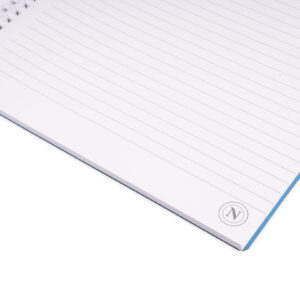 Dettaglio riratura quaderno a spirale A4 SSC Napoli Limited Edition