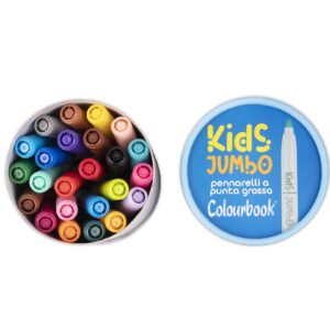 24 pennarelli punta grossa Kids Jumbo scatola dall'alto
