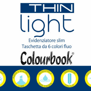 Bullet point Taschetta 6 evidenziatori fluo Thin Light