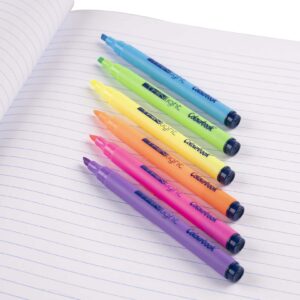 Dettaglio taschetta 6 evidenziatori fluo Thin Light