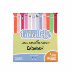 Set 10 penne Cancellotte +2 in omaggio inchiostro blu e rosso set 10 penne roller cancellabili Cancellotta +2 omaggio - 2 inchiostri