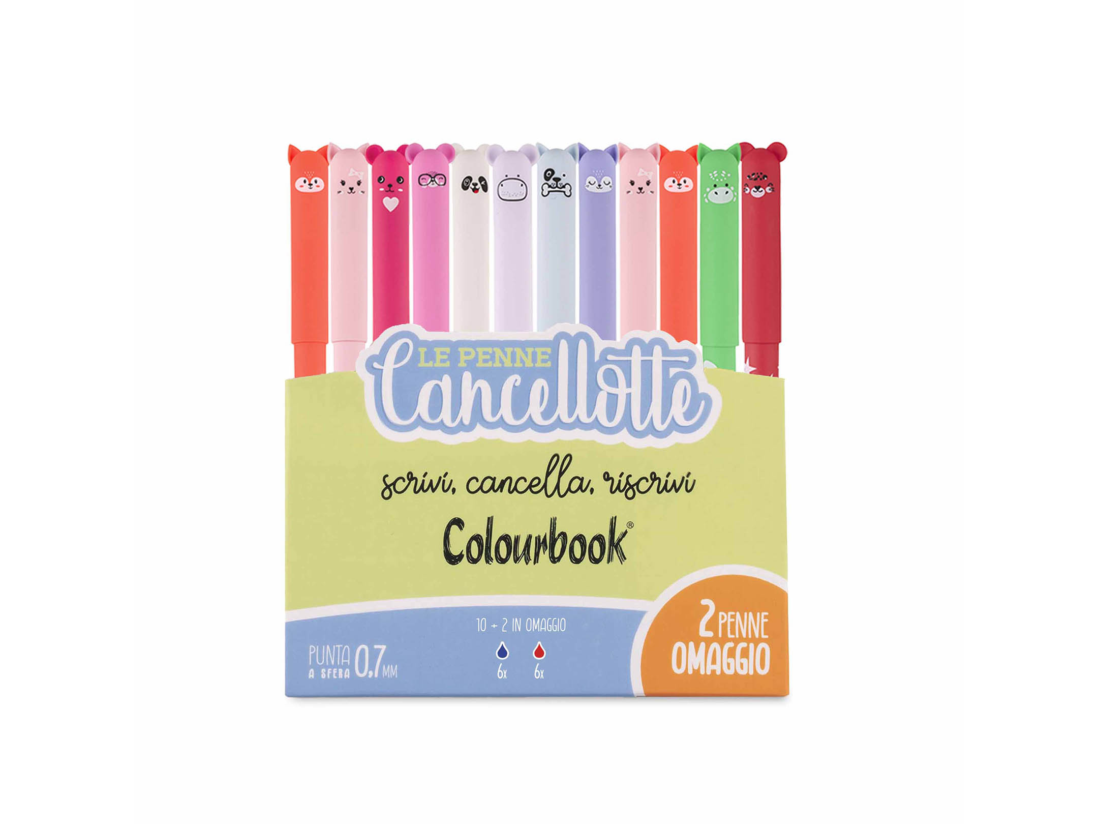 set 10 penne roller cancellabili Cancellotta +2 omaggio - 2 inchiostri