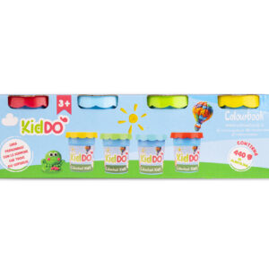 Fronte set 4 vasetti plastilina Kiddò 110g