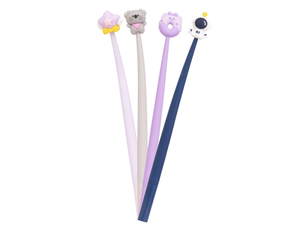 Penna gel Molly Fantasy Colourbook con fusto colorato e fantasia sul topper.