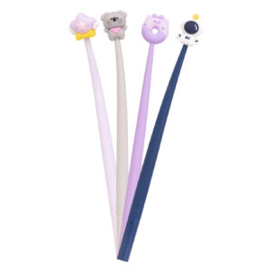 Penna a sfera Molly Penna gel Molly Fantasy Colourbook con fusto colorato e fantasia sul topper.