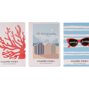 Set 3 mini quaderno Capri Vice
