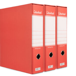 Set 3 registratori con custodia Colour rosso Dorso 8cm Set 3 registratori con custodia Colour rosso Dorso 8cm